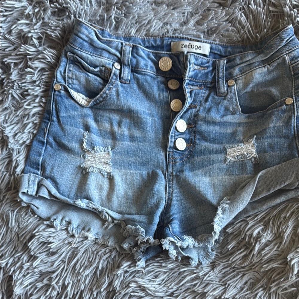 Refuge Blue Denim Women's Shorts